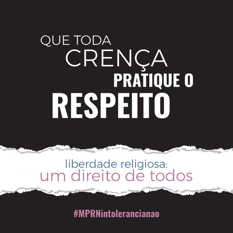 MPRN lança campanha de combate à intolerância religiosa