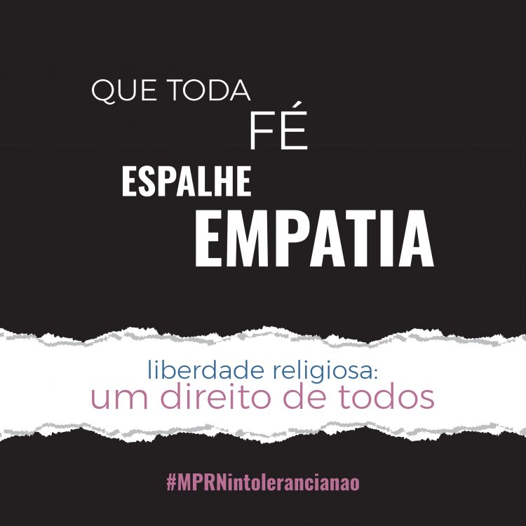 MPRN lança campanha de combate à intolerância religiosa