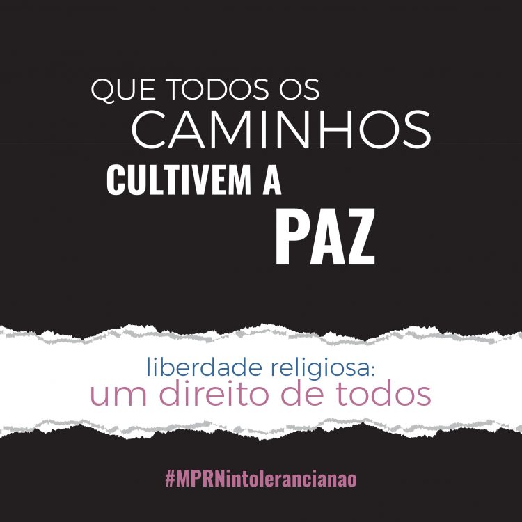 MPRN lança campanha de combate à intolerância religiosa