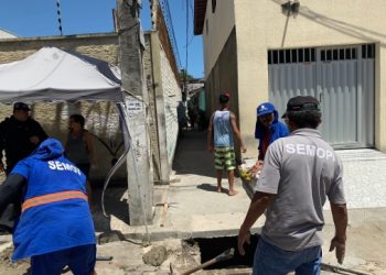 Natal: ligações clandestinas oriundas de vila em Lagoa Nova são tamponadas pela Prefeitura