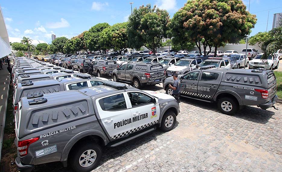 Segurança Pública do RN recebe mais 70 viaturas, coletes e armas