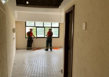 Hospital de campanha montado pela Prefeitura passa por dedetização e vistoria técnica