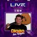 O músico Diogo das Virgens transmitirá seu show ao vivo nesta sexta (17)