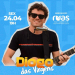 Imperdível: Diogo das Virgens faz transmissão de show ao vivo nessa sexta (24)