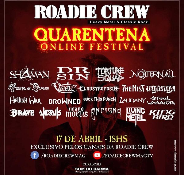 ‘Quarentena Online Festival’ acontece nesta sexta-feira (17)