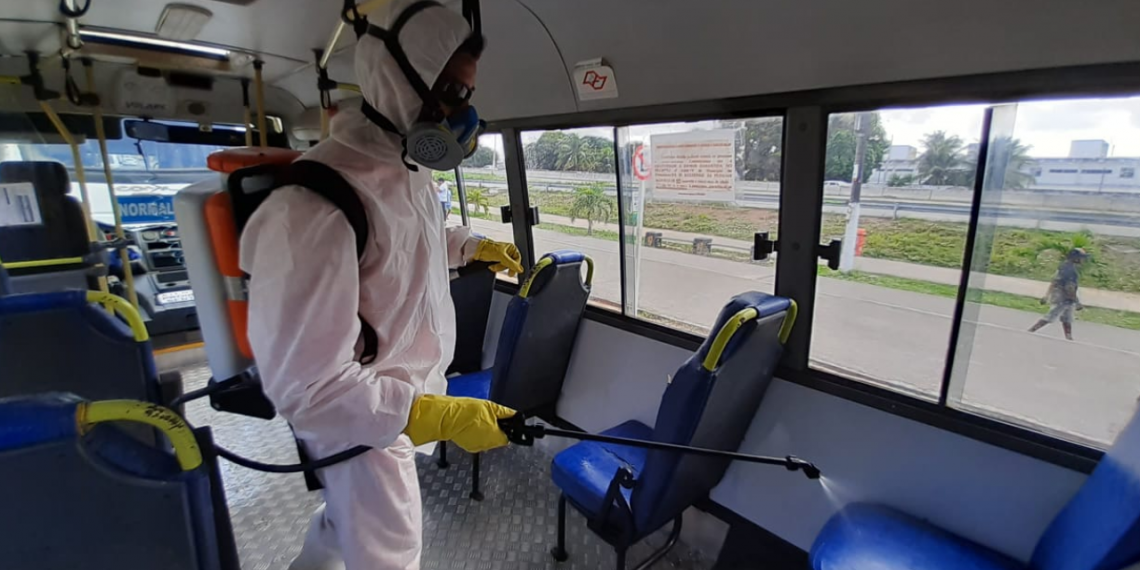 Coronavírus: Prefeitura de Parnamirim realiza desinfecção de transporte interbairros e viaturas