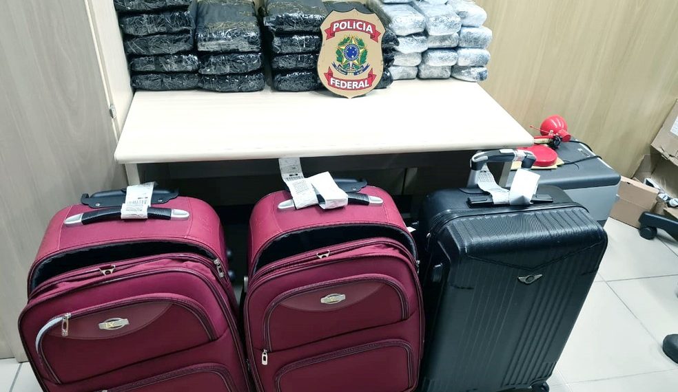 PF prende 4 mulheres no Aeroporto Internacional de Natal com 47 quilos de maconha