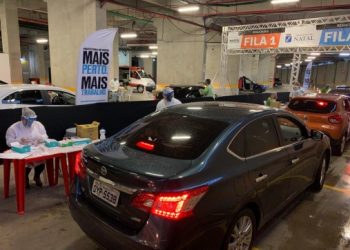 Terceiro dia de drive no Arena das Dunas ultrapassa 1.500 testes para Covid-19