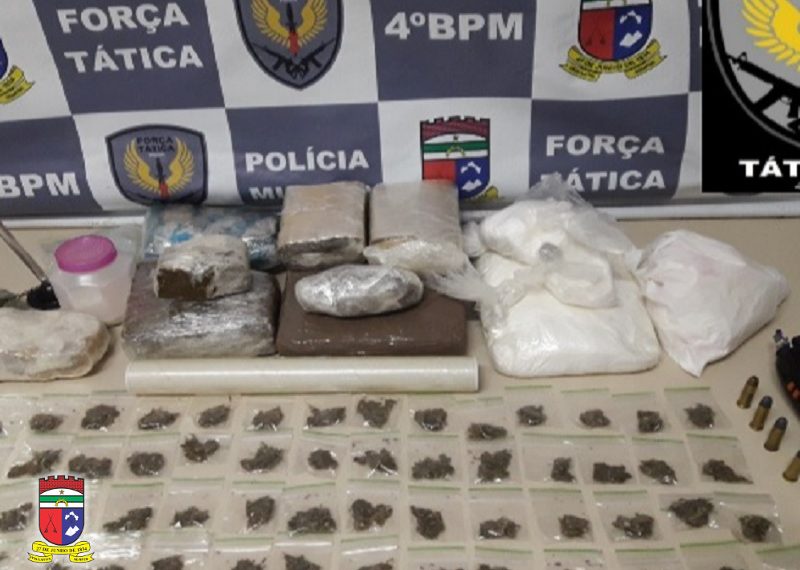 Polícia Militar prende foragido com drogas e munições na zona Norte