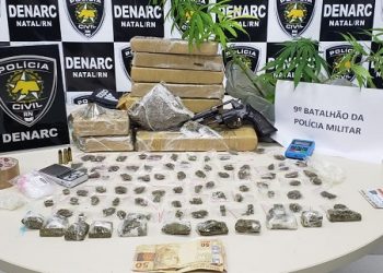 Polícias Civil e Militar prendem três pessoas por tráfico de drogas em Natal