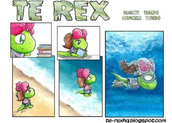 Pai e Filha lança HQ que desbrava a origem dos dinossauros