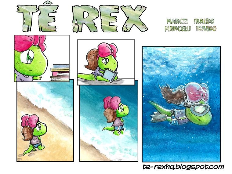 Pai e Filha lança HQ que desbrava a origem dos dinossauros