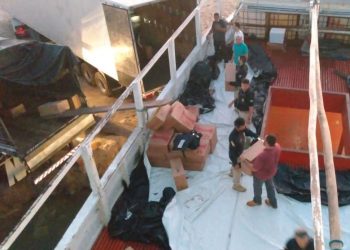 Ação conjunta do MPRN, PRF e PM apreende cerca de um milhão de maços de cigarro em Macau