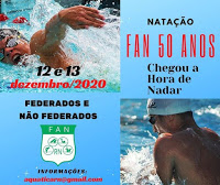 Inscrições para o Festival de Natação FAN 50 anos
