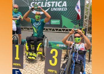 Paratletas da Sadef sobem ao pódio da Volta Ciclística