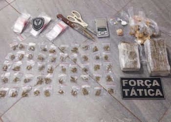 Polícia Militar apreende drogas no mercado da Av.04 do Alecrim