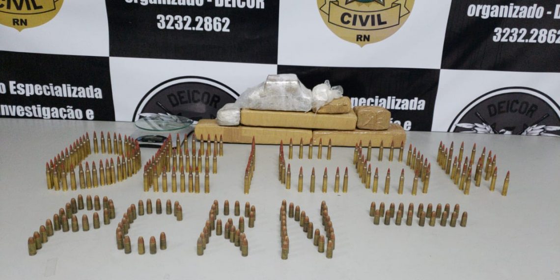 Polícia Civil apreende drogas e munições em São José de Mipibu