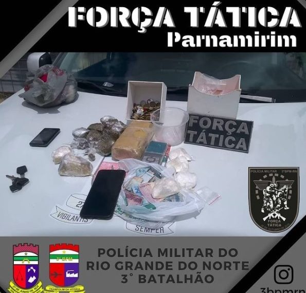 Casal acusado de tráfico de drogas é preso