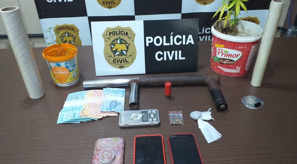 Polícia Civil prende suspeito por tráfico de drogas em Macaíba