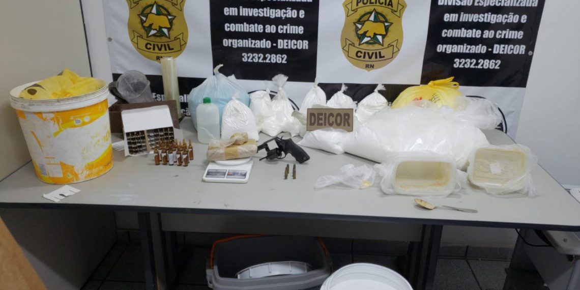 Polícia Civil desmancha laboratório de drogas em São Gonçalo do Amarante