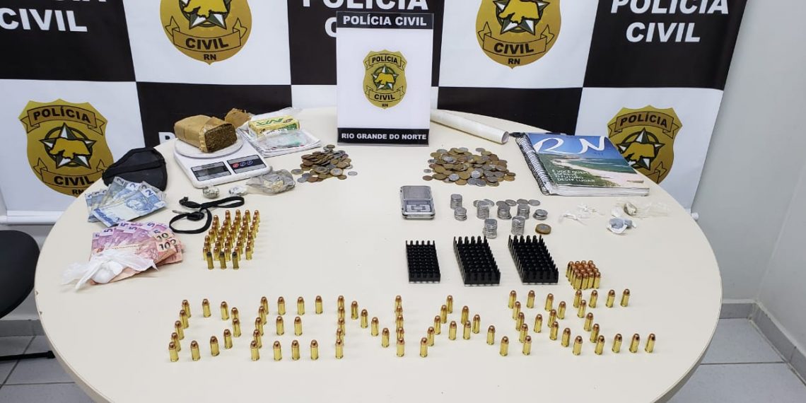 Polícia Civil apreende drogas e munições em Natal