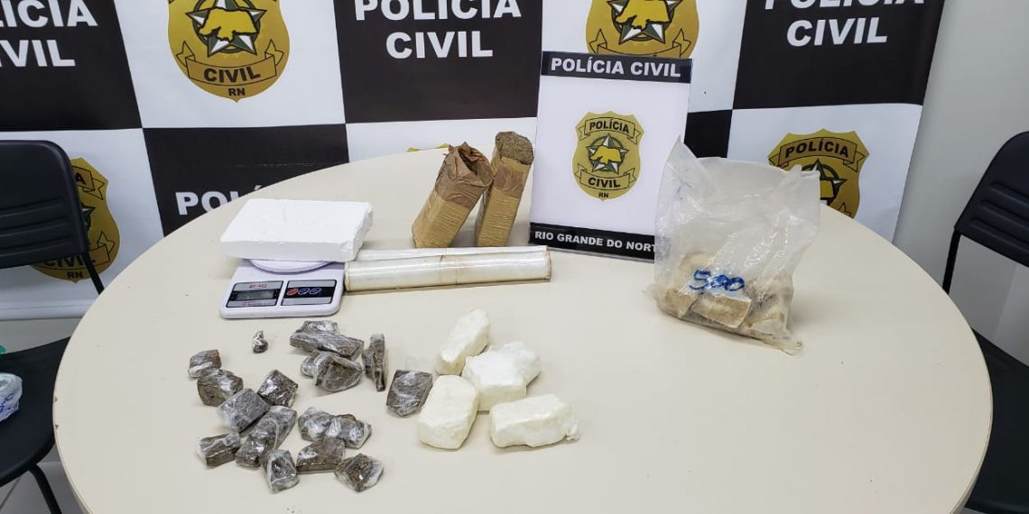 Polícia Civil apreende 3kg de drogas em São José de Mipibu