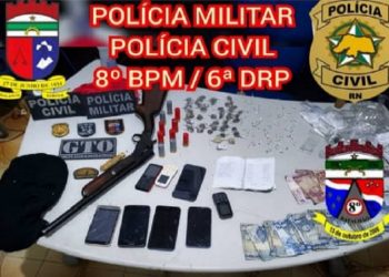 Polícia Militar prende suspeito de tráfico de drogas em Nova Cruz