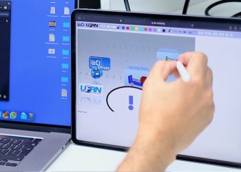 Tela de vidro digital