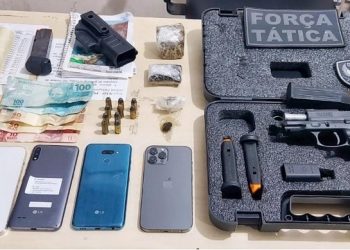 PM prende homem com arma, munições, drogas e carro suspeito na Cidade Alta