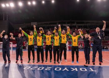 Brasil do potiguar Romário conquista ouro no goalball