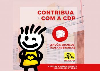 Casa Durval Paiva está precisando de lençóis e toalhas brancas