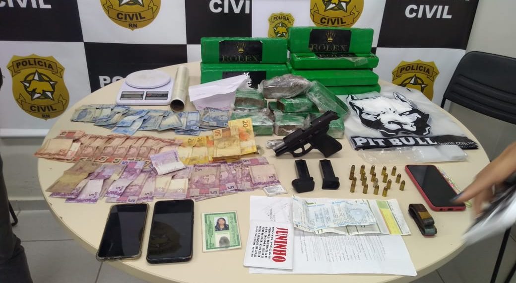 Polícia Civil prende dois suspeitos por tráfico de drogas e foragidos da Justiça