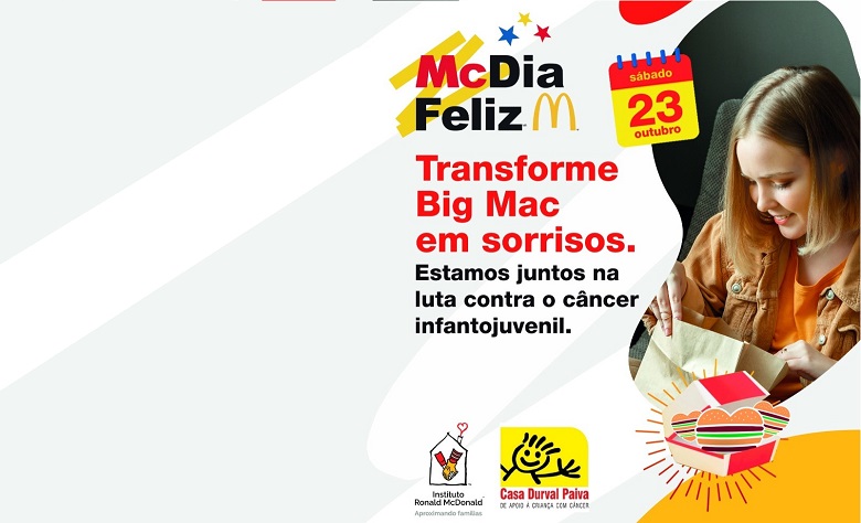 Últimos dias de venda de tickets para o McDia Feliz da Casa Durval Paiva
