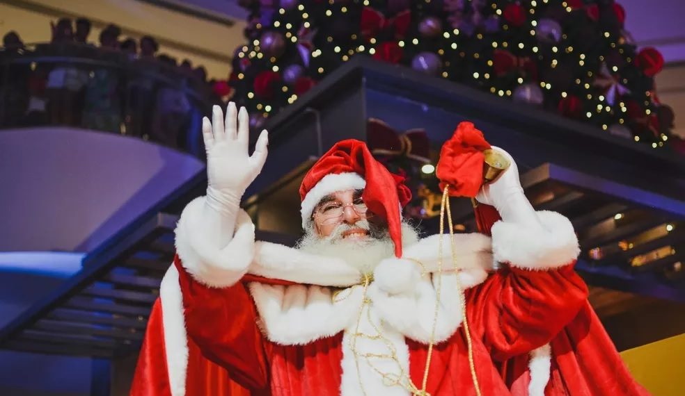 Papai Noel retorna de forma presencial aos shoppings de Natal