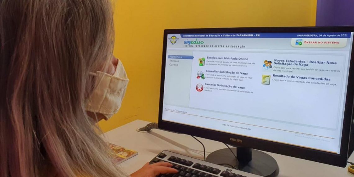 Tudo sobre o novo sistema de matrícula online na rede pública de Parnamirim