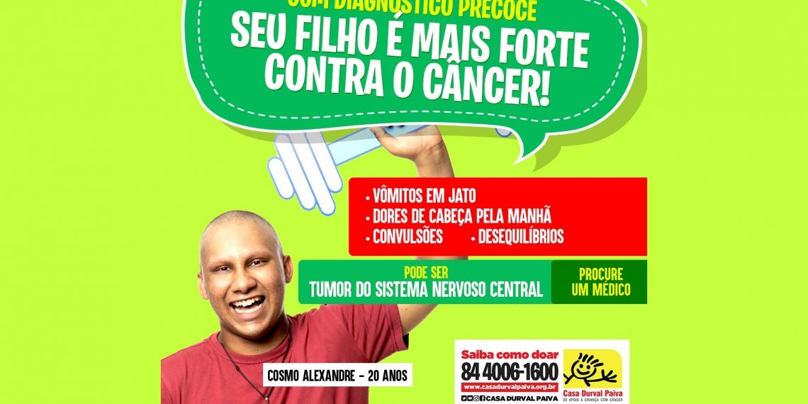 Casa Durval Paiva alerta sobre tumores do sistema nervoso central
