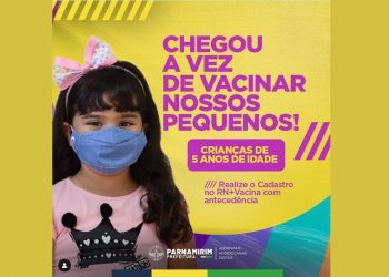 Covid-19: Parnamirim inicia a vacinação em crianças nesta quarta-feira (19)