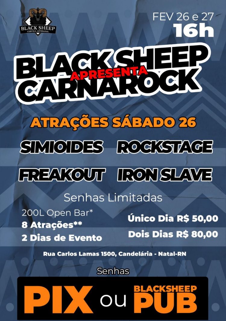 Carnaval movido a Rock and Roll na Zona Sul de Natal