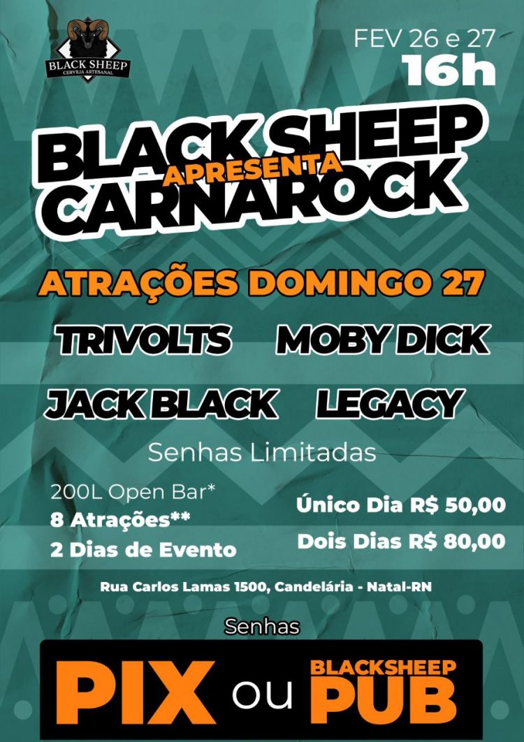 Carnaval movido a Rock and Roll na Zona Sul de Natal