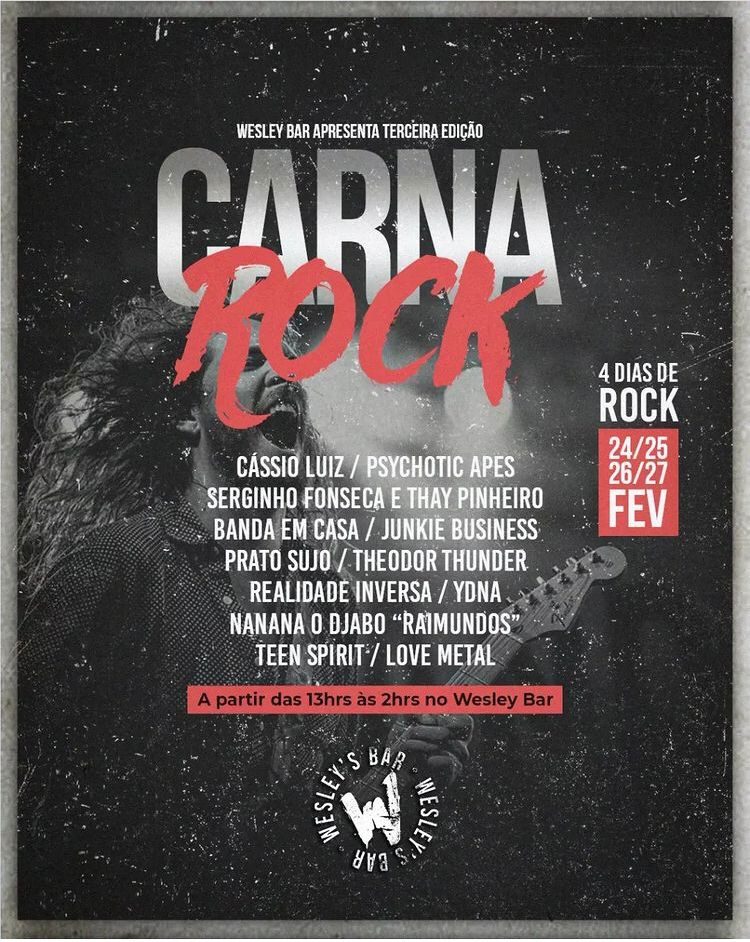 Carnaval movido a Rock and Roll na Zona Sul de Natal