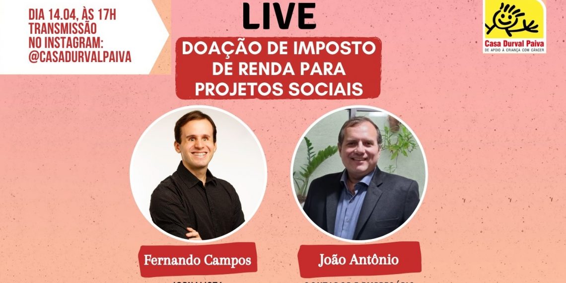 Doação de IRPF para projetos sociais pode ser realizada até 31 de maio