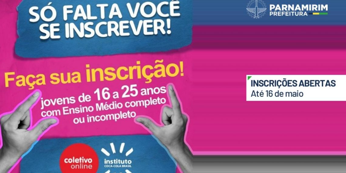 Prefeitura de Parnamirim e Instituto Coca Cola disponibilizam vagas em curso preparatório para mercado de trabalho