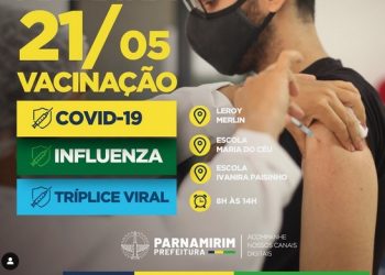 Parnamirim continua com vacinação neste sábado (21)