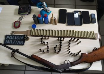 Polícias Civil e Militar prendem suspeito por posse irregular de arma de fogo