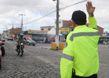 ‘Segurança no trânsito’ foi a frase do dia, neste sábado, no Parque Industrial em Parnamirim