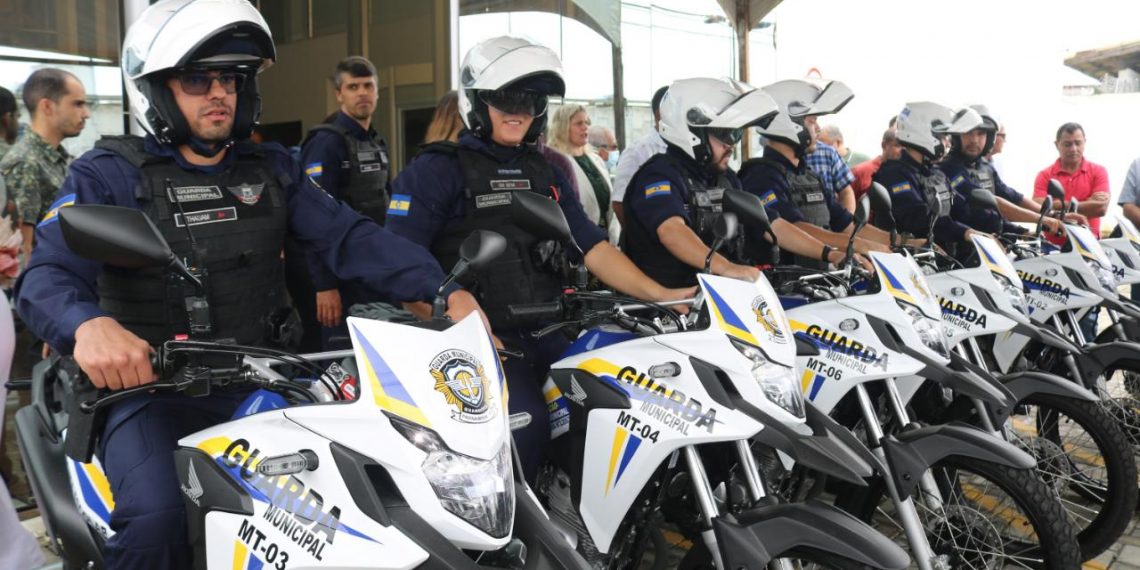 Guarda Municipal de Parnamirim recebe novas motocicletas