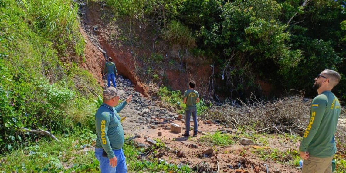 Semur realiza fiscalização em falésias de Pirangi