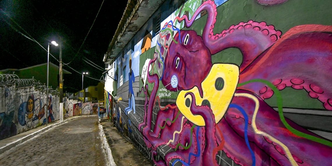 No mês do Folclore, Beco das Cores em Natal recebe programação para homenagear cultura popular