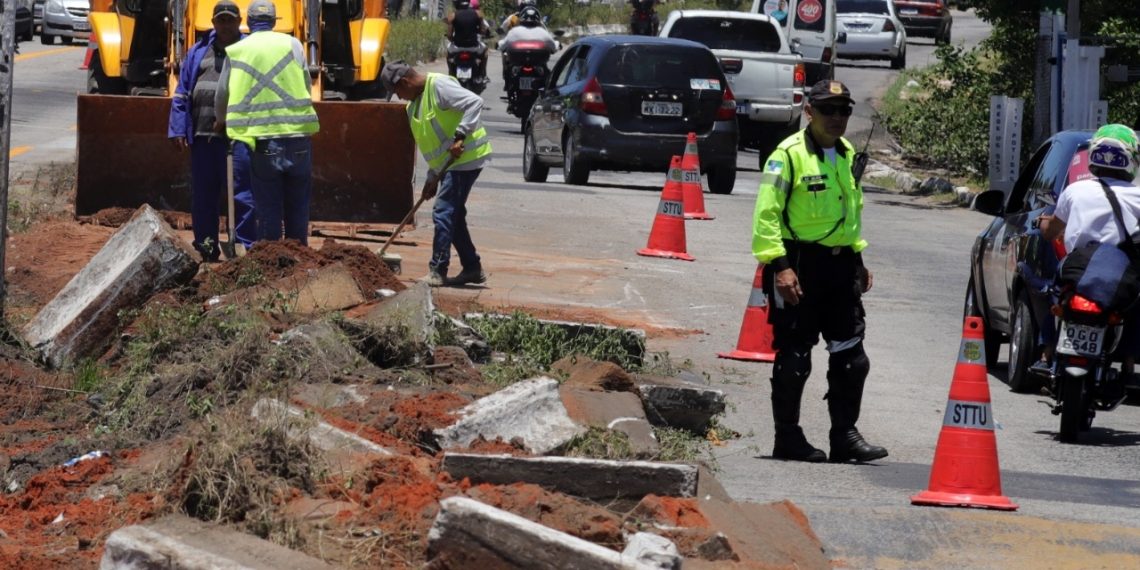Natal: Primeiras ações na obra da av. Felizardo Moura causam impacto mínimo no trânsito