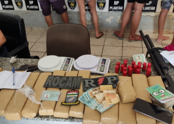 PM prende três pessoas e apreende arma, munições e 12 kg de maconha em Mossoró